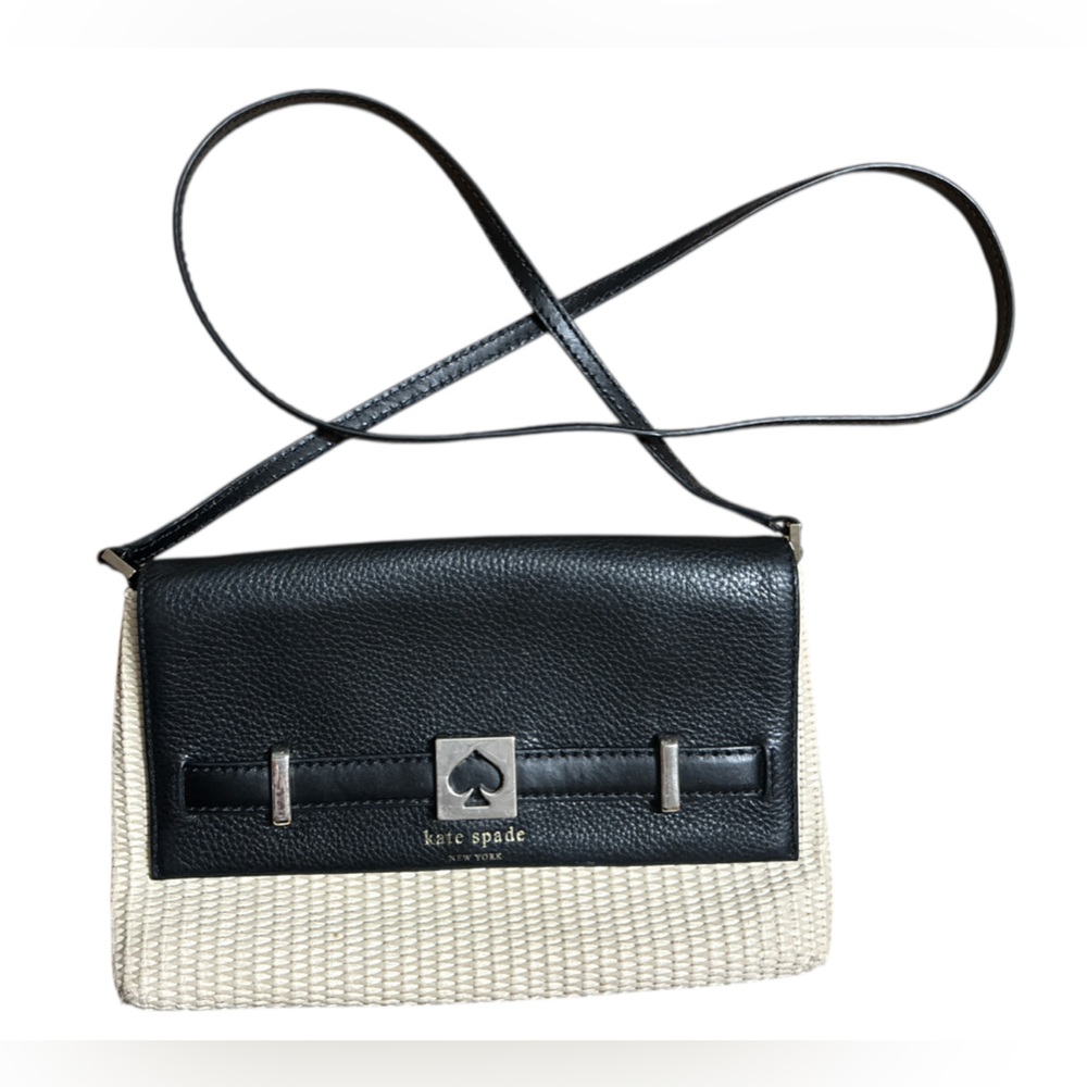 Kate Spade Black and Cream Crossbody Bag with Modern Design